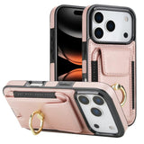 Elastic Card Bag Ring Holder Phone Case, For iPhone 17 Pro Max, For iPhone 17 Pro, For iPhone 17, For iPhone Air, For iPhone 16 Pro Max, For iPhone 16 Pro, For iPhone 16 Plus, For iPhone 16