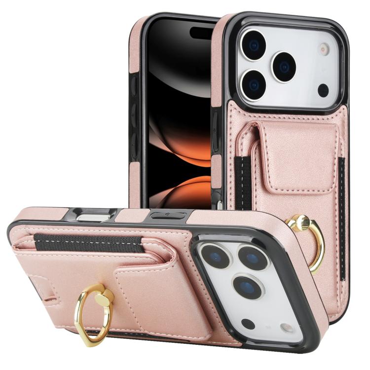 Elastic Card Bag Ring Holder Phone Case, For iPhone 17 Pro Max, For iPhone 17 Pro, For iPhone 17, For iPhone Air, For iPhone 16 Pro Max, For iPhone 16 Pro, For iPhone 16 Plus, For iPhone 16