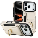Elastic Card Bag Ring Holder Phone Case, For iPhone 17 Pro Max, For iPhone 17 Pro, For iPhone 17, For iPhone Air, For iPhone 16 Pro Max, For iPhone 16 Pro, For iPhone 16 Plus, For iPhone 16