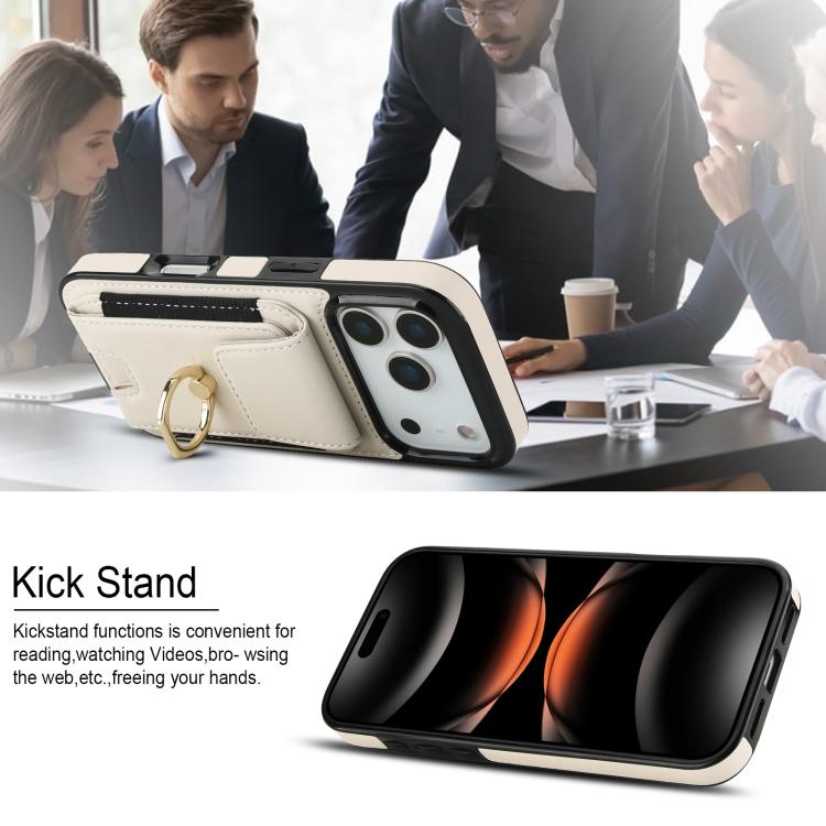 Elastic Card Bag Ring Holder Phone Case, For iPhone 17 Pro Max, For iPhone 17 Pro, For iPhone 17, For iPhone Air, For iPhone 16 Pro Max, For iPhone 16 Pro, For iPhone 16 Plus, For iPhone 16