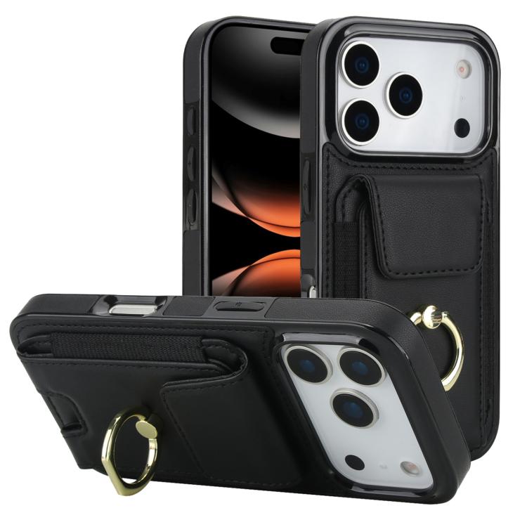 Elastic Card Bag Ring Holder Phone Case, For iPhone 17 Pro Max, For iPhone 17 Pro, For iPhone 17, For iPhone Air, For iPhone 16 Pro Max, For iPhone 16 Pro, For iPhone 16 Plus, For iPhone 16