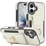 Elastic Card Bag Ring Holder Phone Case, For iPhone 17 Pro Max, For iPhone 17 Pro, For iPhone 17, For iPhone Air, For iPhone 16 Pro Max, For iPhone 16 Pro, For iPhone 16 Plus, For iPhone 16