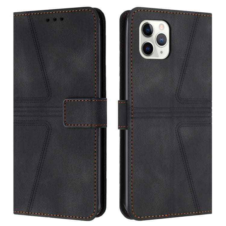 Triangle Solid Color Leather Phone Case, For iPhone 11 Pro