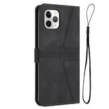 Triangle Solid Color Leather Phone Case, For iPhone 11 Pro