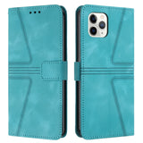 Triangle Solid Color Leather Phone Case, For iPhone 11 Pro