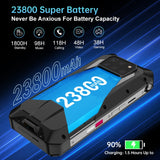Unihertz Tank 3 Pro 5G / 8849, Projector, 200MP Camera, Night Vision, 23800mAh Battery, 6.79 inch Android 13 Dimensity 8200 Octa Core, Network: 5G, 16GB+512GB