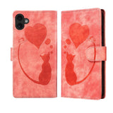 Pen Heart Cat Embossed Leather Phone Case, For iPhone 17 Pro Max, For iPhone 17 Pro, For iPhone 17, For iPhone Air, For iPhone 15 Pro Max, For iPhone 15 Pro, For iPhone 15 Plus, For iPhone 15