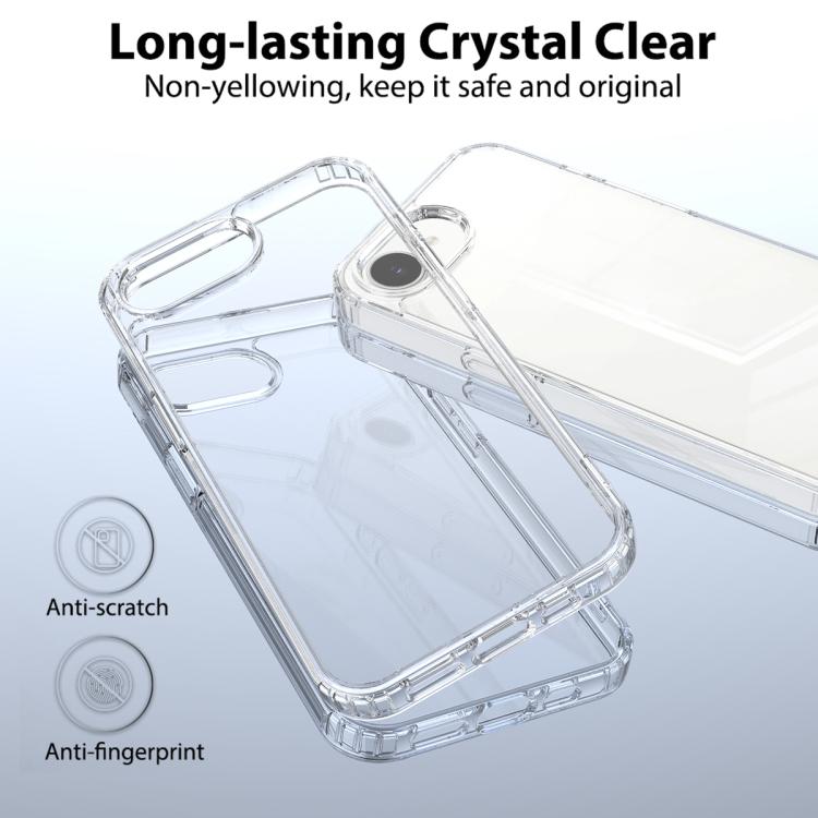 Scratchproof Acrylic TPU Phone Case, For iPhone 17e / 16e, For iPhone 17 Pro Max, For iPhone 17 Pro, For iPhone 17, For iPhone Air, For iPhone 16 Pro Max, For iPhone 16 Pro, For iPhone 16 Plus, For iPhone 16