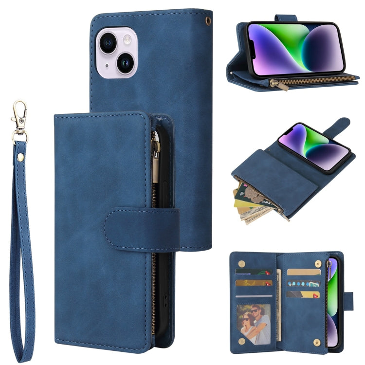 Multifunctional Multi-Card Wallet Phone Leather Case, For iPhone 15 Pro, For iPhone 15 Plus, For iPhone 15