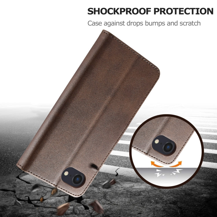 LC.IMEEKE Calf Texture Horizontal Flip Leather Case, For iPhone 16e / 17e, For iPhone 17 Pro Max, For iPhone 17 Pro, For iPhone 17, For iPhone Air, For iPhone 16 Pro Max