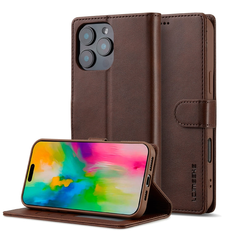 LC.IMEEKE Calf Texture Horizontal Flip Leather Case, For iPhone 16e / 17e, For iPhone 17 Pro Max, For iPhone 17 Pro, For iPhone 17, For iPhone Air, For iPhone 16 Pro Max