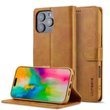 LC.IMEEKE Calf Texture Horizontal Flip Leather Case, For iPhone 16e / 17e, For iPhone 17 Pro Max, For iPhone 17 Pro, For iPhone 17, For iPhone Air, For iPhone 16 Pro Max