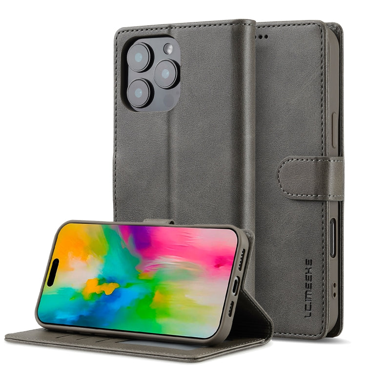 LC.IMEEKE Calf Texture Horizontal Flip Leather Case, For iPhone 16e / 17e, For iPhone 17 Pro Max, For iPhone 17 Pro, For iPhone 17, For iPhone Air, For iPhone 16 Pro Max