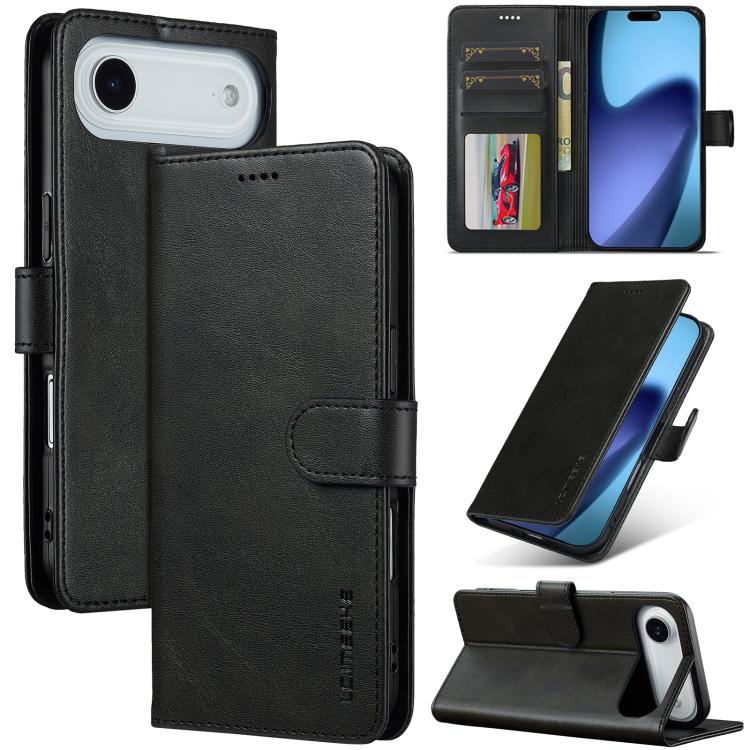 LC.IMEEKE Calf Texture Horizontal Flip Leather Case, For iPhone 16e / 17e, For iPhone 17 Pro Max, For iPhone 17 Pro, For iPhone 17, For iPhone Air, For iPhone 16 Pro Max