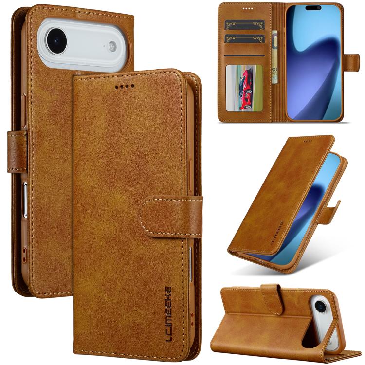 LC.IMEEKE Calf Texture Horizontal Flip Leather Case, For iPhone 16e / 17e, For iPhone 17 Pro Max, For iPhone 17 Pro, For iPhone 17, For iPhone Air, For iPhone 16 Pro Max