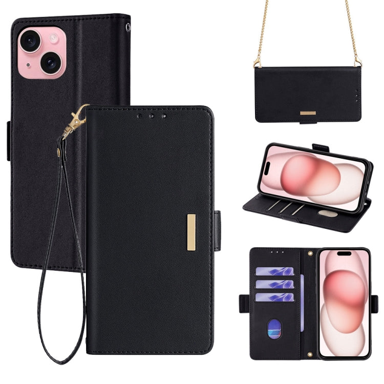 Crossbody Chain Leather Phone Case, For iPhone 17 Pro Max, For iPhone 17 Pro, For iPhone 17, For iPhone Air, For iPhone 15 Pro Max, For iPhone 15 Pro, For iPhone 15 Plus, For iPhone 15