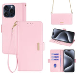 Crossbody Chain Leather Phone Case, For iPhone 14 Plus, For iPhone 14, For iPhone 14 Pro, For iPhone 14 Pro Max, For iPhone 13 Pro Max, For iPhone 13 Pro, For iPhone 13
