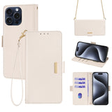 Crossbody Chain Leather Phone Case, For iPhone 14 Plus, For iPhone 14, For iPhone 14 Pro, For iPhone 14 Pro Max, For iPhone 13 Pro Max, For iPhone 13 Pro, For iPhone 13