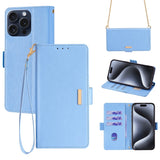 Crossbody Chain Leather Phone Case, For iPhone 14 Plus, For iPhone 14, For iPhone 14 Pro, For iPhone 14 Pro Max, For iPhone 13 Pro Max, For iPhone 13 Pro, For iPhone 13