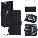 Crossbody Chain Leather Phone Case, For iPhone 14 Plus, For iPhone 14, For iPhone 14 Pro, For iPhone 14 Pro Max, For iPhone 13 Pro Max, For iPhone 13 Pro, For iPhone 13