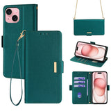 Crossbody Chain Leather Phone Case, For iPhone 14 Plus, For iPhone 14, For iPhone 14 Pro, For iPhone 14 Pro Max, For iPhone 13 Pro Max, For iPhone 13 Pro, For iPhone 13