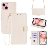 Crossbody Chain Leather Phone Case, For iPhone 14 Plus, For iPhone 14, For iPhone 14 Pro, For iPhone 14 Pro Max, For iPhone 13 Pro Max, For iPhone 13 Pro, For iPhone 13