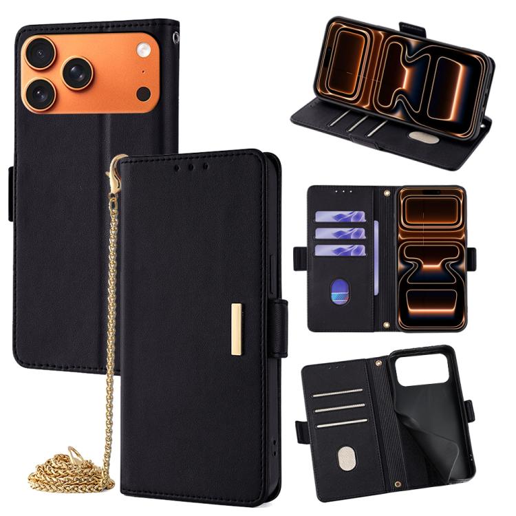 Crossbody Chain Leather Phone Case, For iPhone 17 Pro Max, For iPhone 17 Pro, For iPhone 17, For iPhone Air, For iPhone 15 Pro Max, For iPhone 15 Pro, For iPhone 15 Plus, For iPhone 15