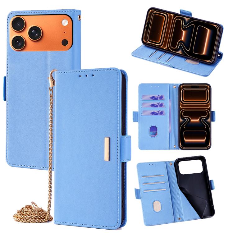 Crossbody Chain Leather Phone Case, For iPhone 17 Pro Max, For iPhone 17 Pro, For iPhone 17, For iPhone Air, For iPhone 15 Pro Max, For iPhone 15 Pro, For iPhone 15 Plus, For iPhone 15