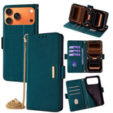 Crossbody Chain Leather Phone Case, For iPhone 17 Pro Max, For iPhone 17 Pro, For iPhone 17, For iPhone Air, For iPhone 15 Pro Max, For iPhone 15 Pro, For iPhone 15 Plus, For iPhone 15