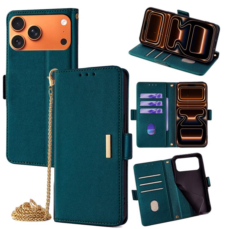Crossbody Chain Leather Phone Case, For iPhone 17 Pro Max, For iPhone 17 Pro, For iPhone 17, For iPhone Air, For iPhone 15 Pro Max, For iPhone 15 Pro, For iPhone 15 Plus, For iPhone 15