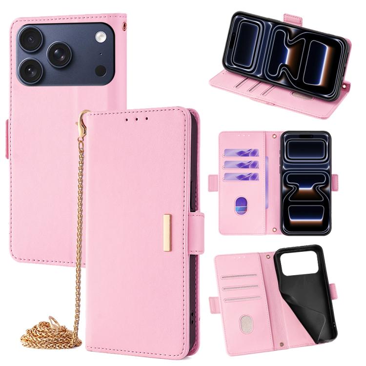 Crossbody Chain Leather Phone Case, For iPhone 17 Pro Max, For iPhone 17 Pro, For iPhone 17, For iPhone Air, For iPhone 15 Pro Max, For iPhone 15 Pro, For iPhone 15 Plus, For iPhone 15