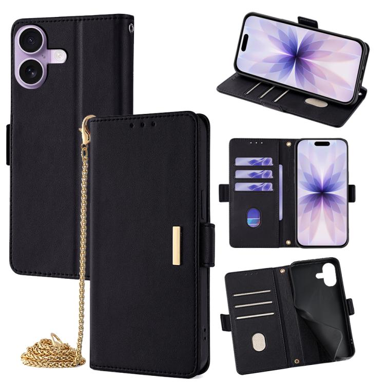 Crossbody Chain Leather Phone Case, For iPhone 17 Pro Max, For iPhone 17 Pro, For iPhone 17, For iPhone Air, For iPhone 15 Pro Max, For iPhone 15 Pro, For iPhone 15 Plus, For iPhone 15