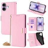 Crossbody Chain Leather Phone Case, For iPhone 17 Pro Max, For iPhone 17 Pro, For iPhone 17, For iPhone Air, For iPhone 15 Pro Max, For iPhone 15 Pro, For iPhone 15 Plus, For iPhone 15