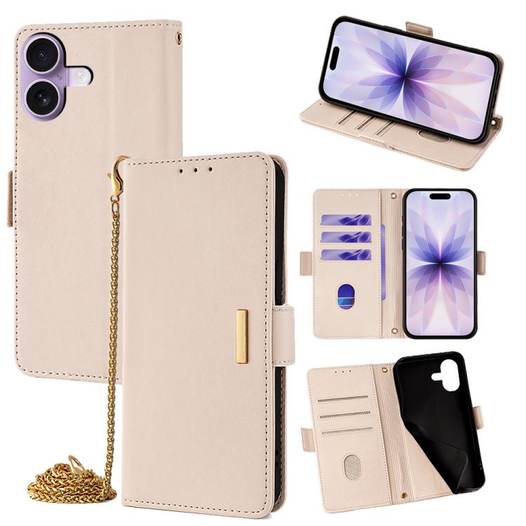 Crossbody Chain Leather Phone Case, For iPhone 17 Pro Max, For iPhone 17 Pro, For iPhone 17, For iPhone Air, For iPhone 15 Pro Max, For iPhone 15 Pro, For iPhone 15 Plus, For iPhone 15