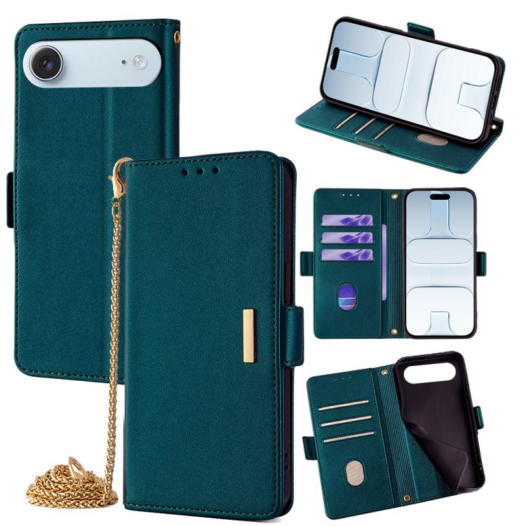 Crossbody Chain Leather Phone Case, For iPhone 17 Pro Max, For iPhone 17 Pro, For iPhone 17, For iPhone Air, For iPhone 15 Pro Max, For iPhone 15 Pro, For iPhone 15 Plus, For iPhone 15