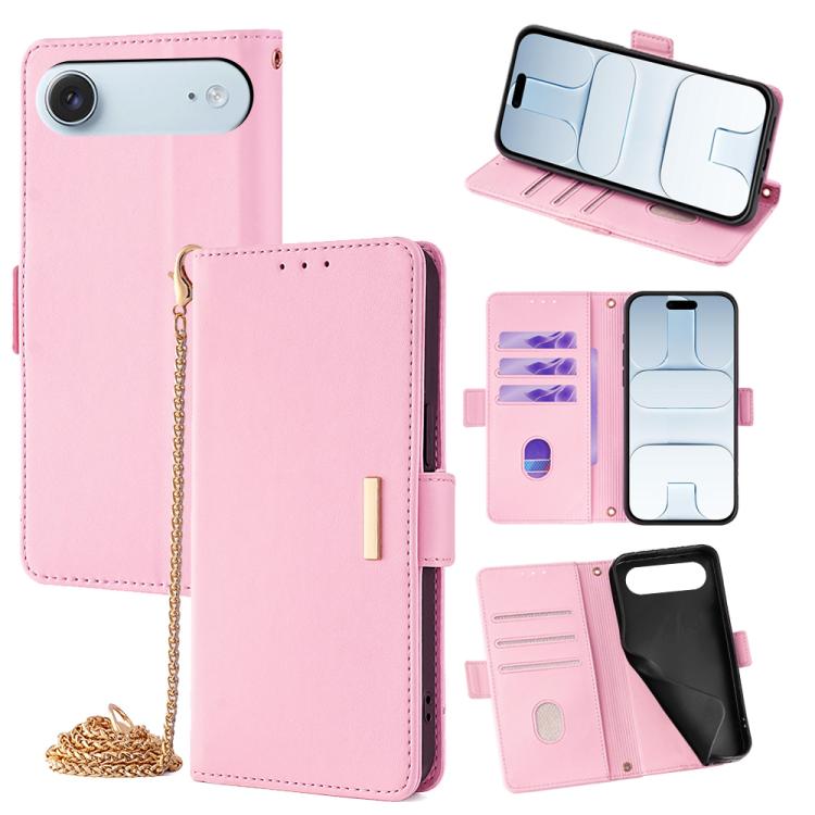 Crossbody Chain Leather Phone Case, For iPhone 17 Pro Max, For iPhone 17 Pro, For iPhone 17, For iPhone Air, For iPhone 15 Pro Max, For iPhone 15 Pro, For iPhone 15 Plus, For iPhone 15