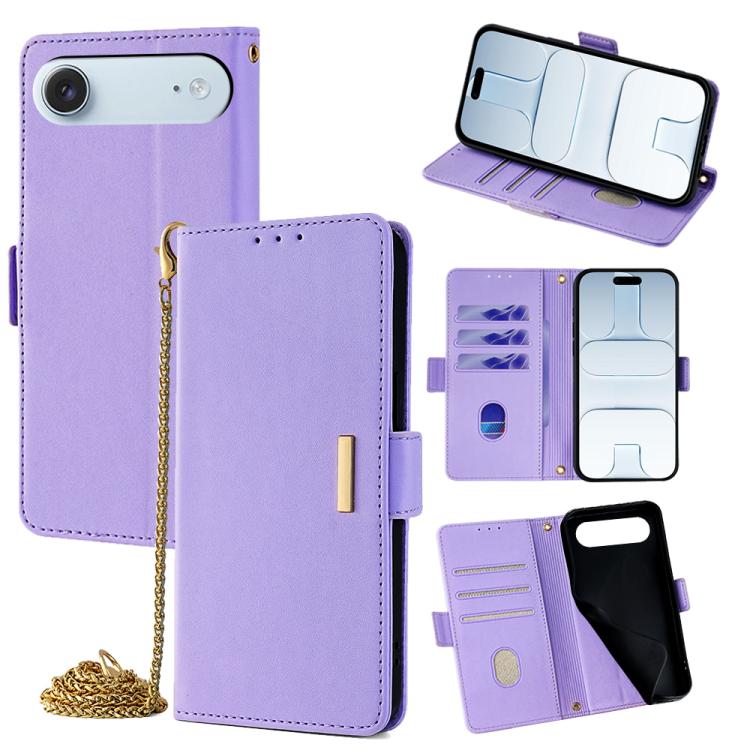 Crossbody Chain Leather Phone Case, For iPhone 17 Pro Max, For iPhone 17 Pro, For iPhone 17, For iPhone Air, For iPhone 15 Pro Max, For iPhone 15 Pro, For iPhone 15 Plus, For iPhone 15