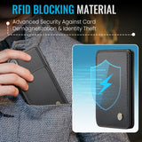 JEEHOOD J05 Business Magnetic Style RFID Leather Phone Case, For iPhone X / XS, For iPhone 8 Plus / 7 Plus / 6 Plus