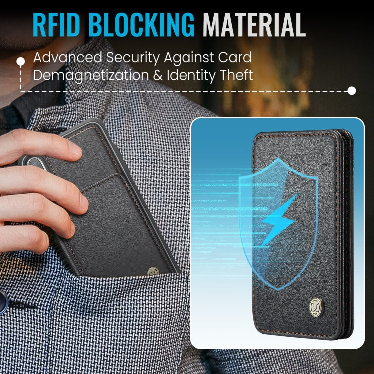 JEEHOOD J05 Business Magnetic Style RFID Leather Phone Case, For iPhone X / XS, For iPhone 8 Plus / 7 Plus / 6 Plus