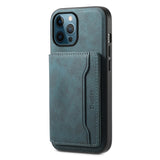Denior D13 Retro Texture Leather MagSafe Card Bag Phone Case, For iPhone 13 Pro Max, For iPhone 13 Pro, For iPhone 12, For iPhone 12 Pro Max, For iPhone 12 Pro