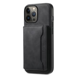 Denior D13 Retro Texture Leather MagSafe Card Bag Phone Case, For iPhone 13 Pro Max, For iPhone 13 Pro, For iPhone 12, For iPhone 12 Pro Max, For iPhone 12 Pro
