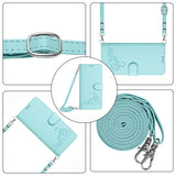Cat Rat Embossed Pattern RFID Leather Phone Case with Lanyard, For iPhone 15, For iPhone 14 Plus, For iPhone 14/13, For iPhone 14 Pro, For iPhone 14 Pro Max, For iPhone SE 2022/SE 2020/6/7/8, For iPhone 13 Pro Max, For iPhone 13 Pro