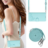 Cat Rat Embossed Pattern RFID Leather Phone Case with Lanyard, For iPhone 15, For iPhone 14 Plus, For iPhone 14/13, For iPhone 14 Pro, For iPhone 14 Pro Max, For iPhone SE 2022/SE 2020/6/7/8, For iPhone 13 Pro Max, For iPhone 13 Pro