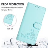 Cat Rat Embossed Pattern RFID Leather Phone Case with Lanyard, For iPhone XR, For iPhone XS Max, For iPhone 8 Plus / 7 Plus