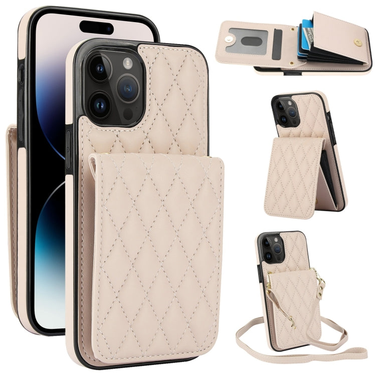 YM015 Crossbody Rhombic Card Bag RFID Phone Case, For iPhone 16, For iPhone 15 Pro Max, For iPhone 15 Pro, For iPhone 15 Plus, For iPhone 15, For iPhone 14 Plus, For iPhone 14, For iPhone 14 Pro