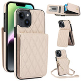 YM015 Crossbody Rhombic Card Bag RFID Phone Case, For iPhone 16, For iPhone 15 Pro Max, For iPhone 15 Pro, For iPhone 15 Plus, For iPhone 15, For iPhone 14 Plus, For iPhone 14, For iPhone 14 Pro