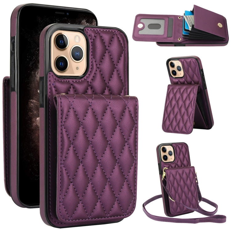 YM015 Crossbody Rhombic Card Bag RFID Phone Case, For iPhone 14 Pro Max, For iPhone 13 Pro Max, For iPhone 13 Pro, For iPhone 13, For iPhone 12 / 12 Pro, For iPhone 12 Pro Max, For iPhone 11 Pro Max, For iPhone 11