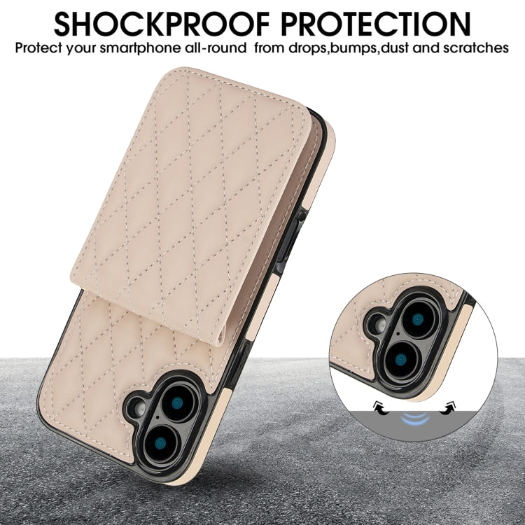 YM015 Crossbody Rhombic Card Bag RFID Phone Case, For iPhone 16, For iPhone 15 Pro Max, For iPhone 15 Pro, For iPhone 15 Plus, For iPhone 15, For iPhone 14 Plus, For iPhone 14, For iPhone 14 Pro