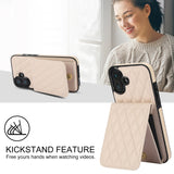YM015 Crossbody Rhombic Card Bag RFID Phone Case, For iPhone 16, For iPhone 15 Pro Max, For iPhone 15 Pro, For iPhone 15 Plus, For iPhone 15, For iPhone 14 Plus, For iPhone 14, For iPhone 14 Pro