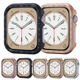 Aluminum Alloy Watch Frame Case, For Apple Watch Series 6 / 5 / 4 / SE 44mm, For Apple Watch Series 6 / 5 / 4 / SE 40mm, For Apple Watch Series 9 / 8 / 7 45mm, For Apple Watch Series 9 / 8 / 7 41mm, For Apple Watch Series 3 / 2 / 1 38mm                ...